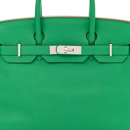 Hermes Taurillon Clemence Birkin 30 Menthe 8 of 16