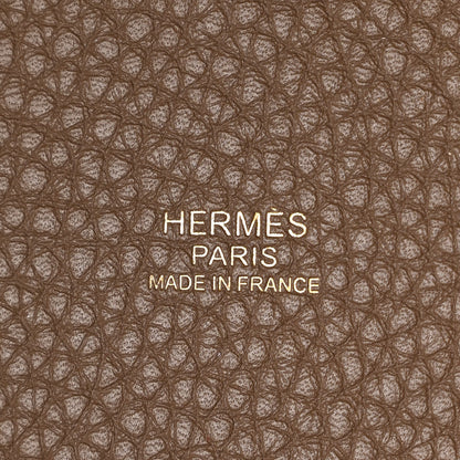 Hermes Taurillon Clemence Picotin Lock 22 MM Etoupe 7 of 12