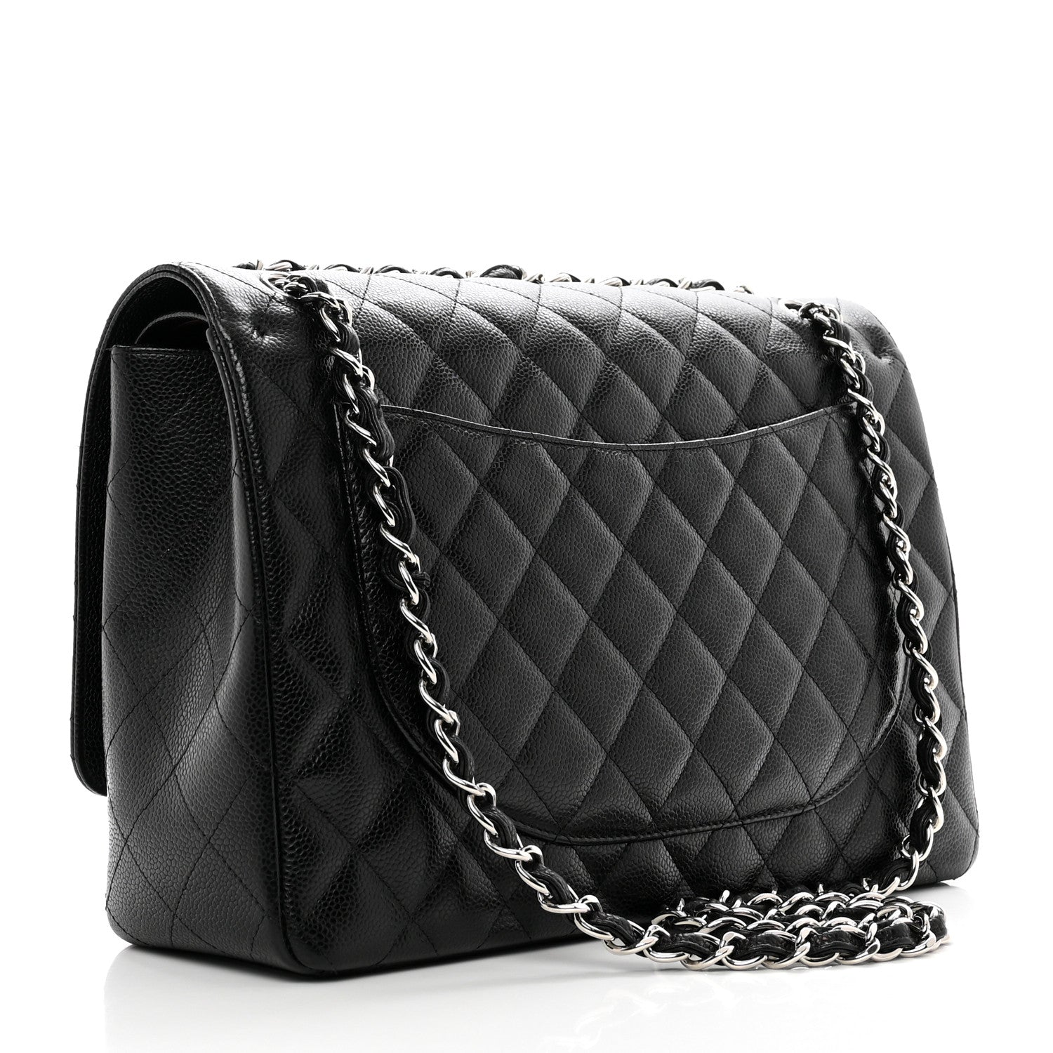 Chanel Caviar Quilted Jumbo Double Flap Black 3 of 11