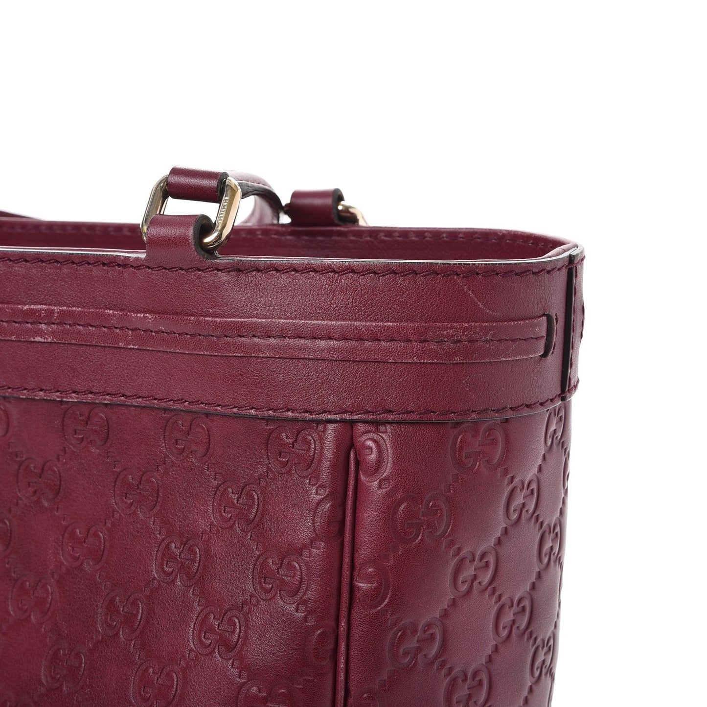 Guccissima Medium Mayfair Tote Cherry