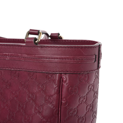 Gucci Guccissima Medium Mayfair Tote Cherry 9 of 19