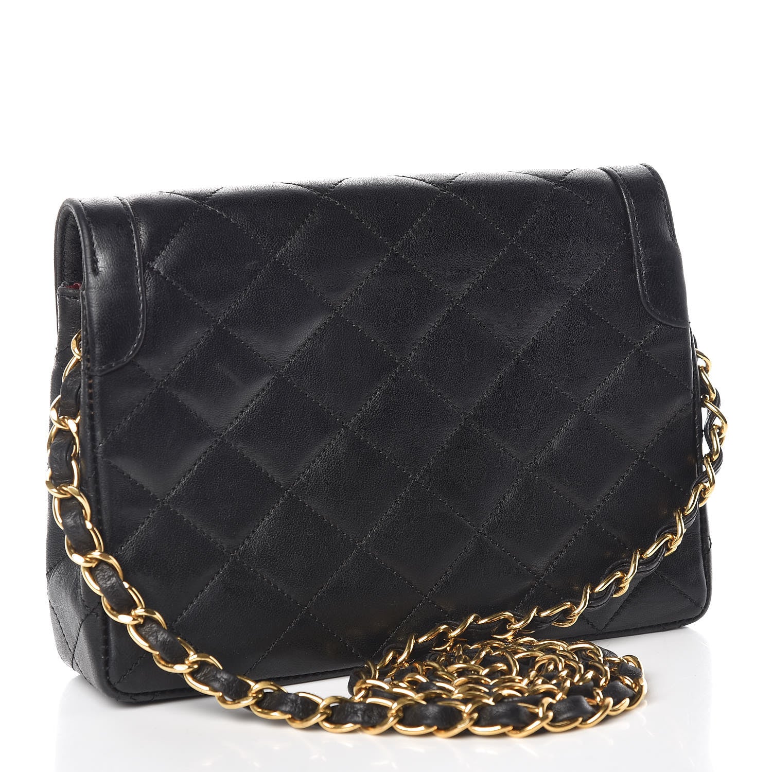 Chanel Lambskin Quilted Mini Flap Black 3 of 14