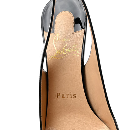 Christian Louboutin Patent Clare Sling 80 Pumps 35.5 Black 6 of 8