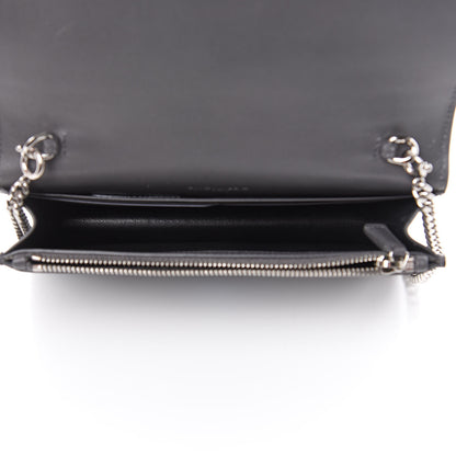 Saint Laurent Smooth Calfskin Classic Monogram Kate Tassel Chain Wallet Asphalt 5 of 11