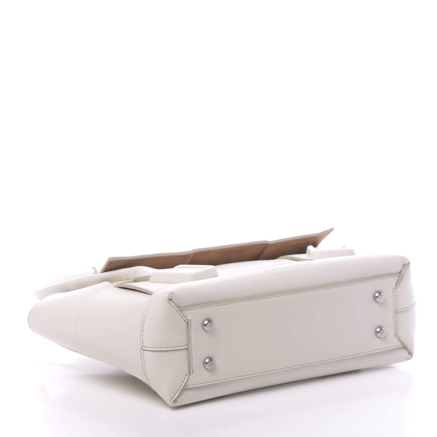 Bottega Veneta French Calfskin Maxi Intrecciato Arco 33 Bianco 4 of 12