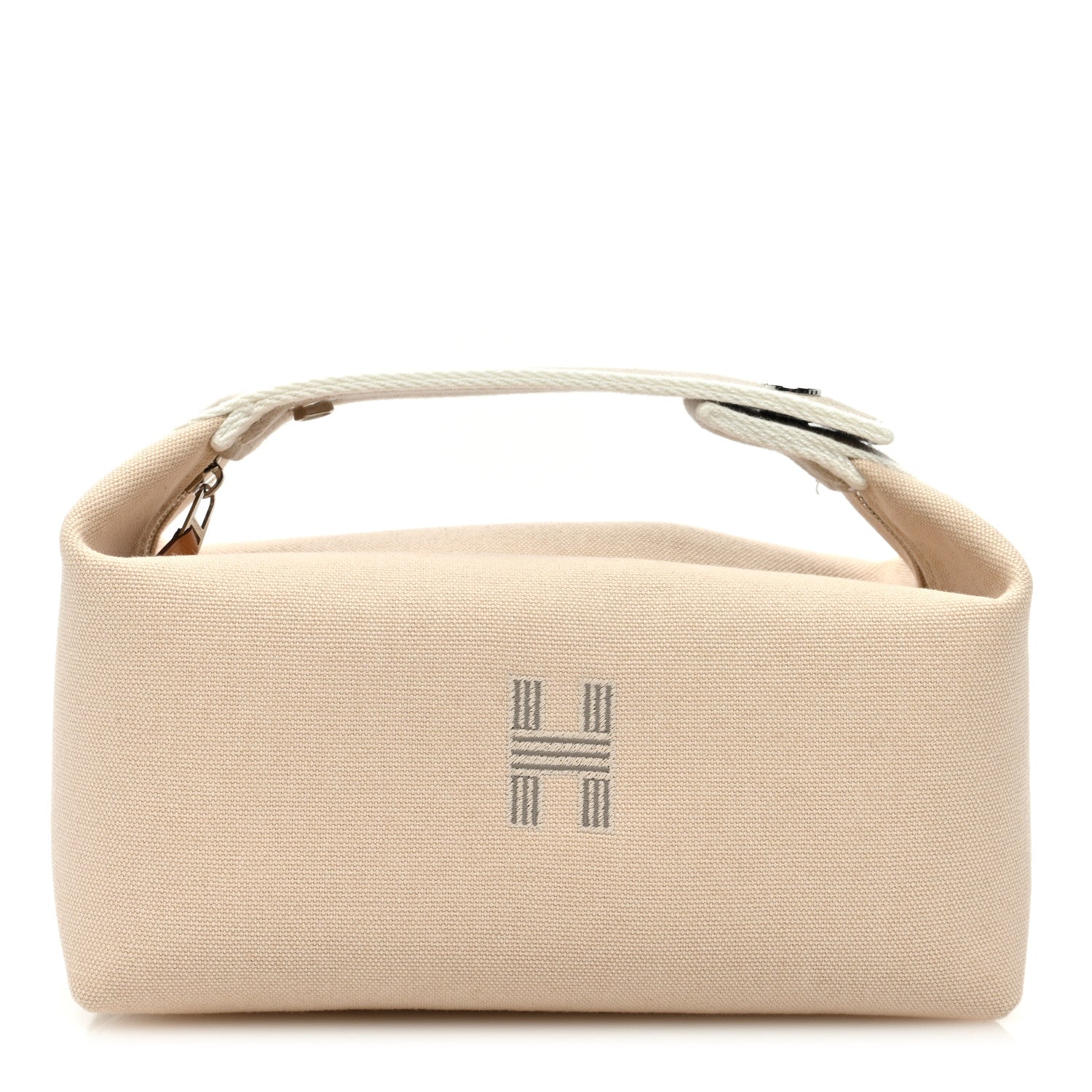 Hermes Canvas Small Bride-A-Brac Pouch Natural 1 of 6