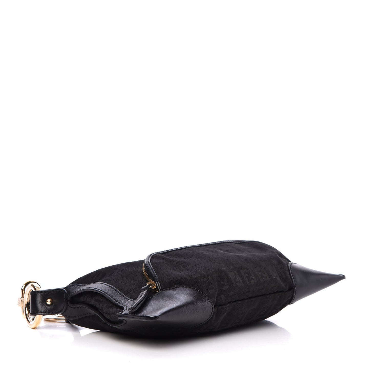 Zucchino Cuoio Small Chef Pocket Shoulder Bag Black