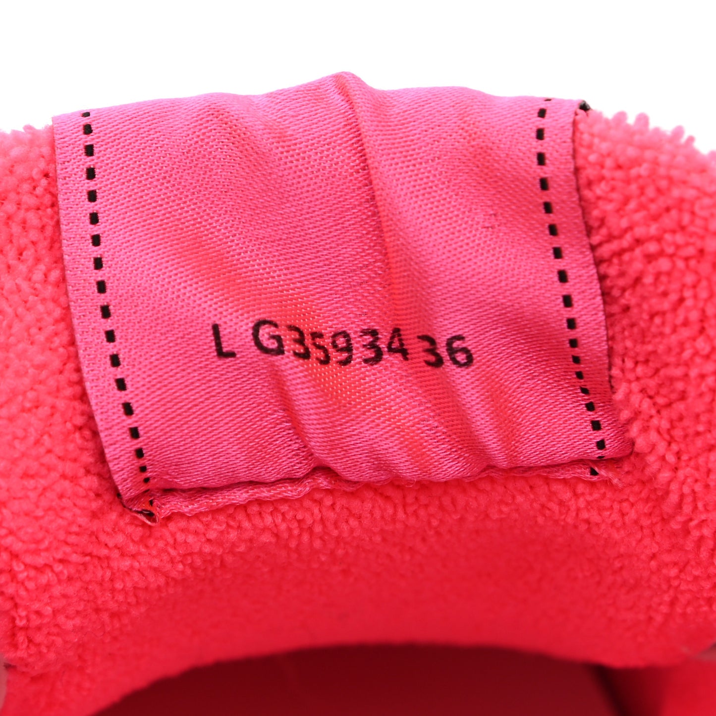 Calfskin Womens Logo Sneakers 36 Fuchsia White
