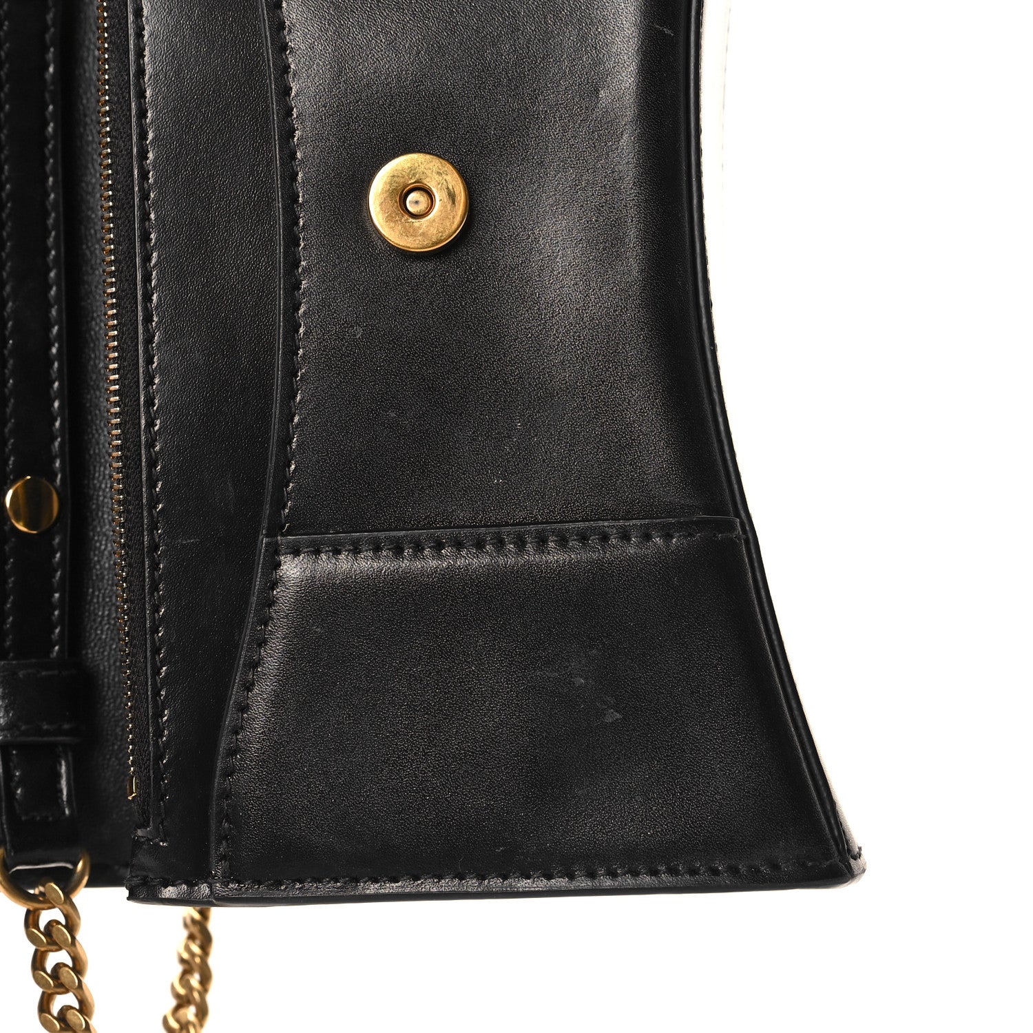 Balenciaga Shiny Box Calfskin Hourglass Chain Bag Black 12 of 12