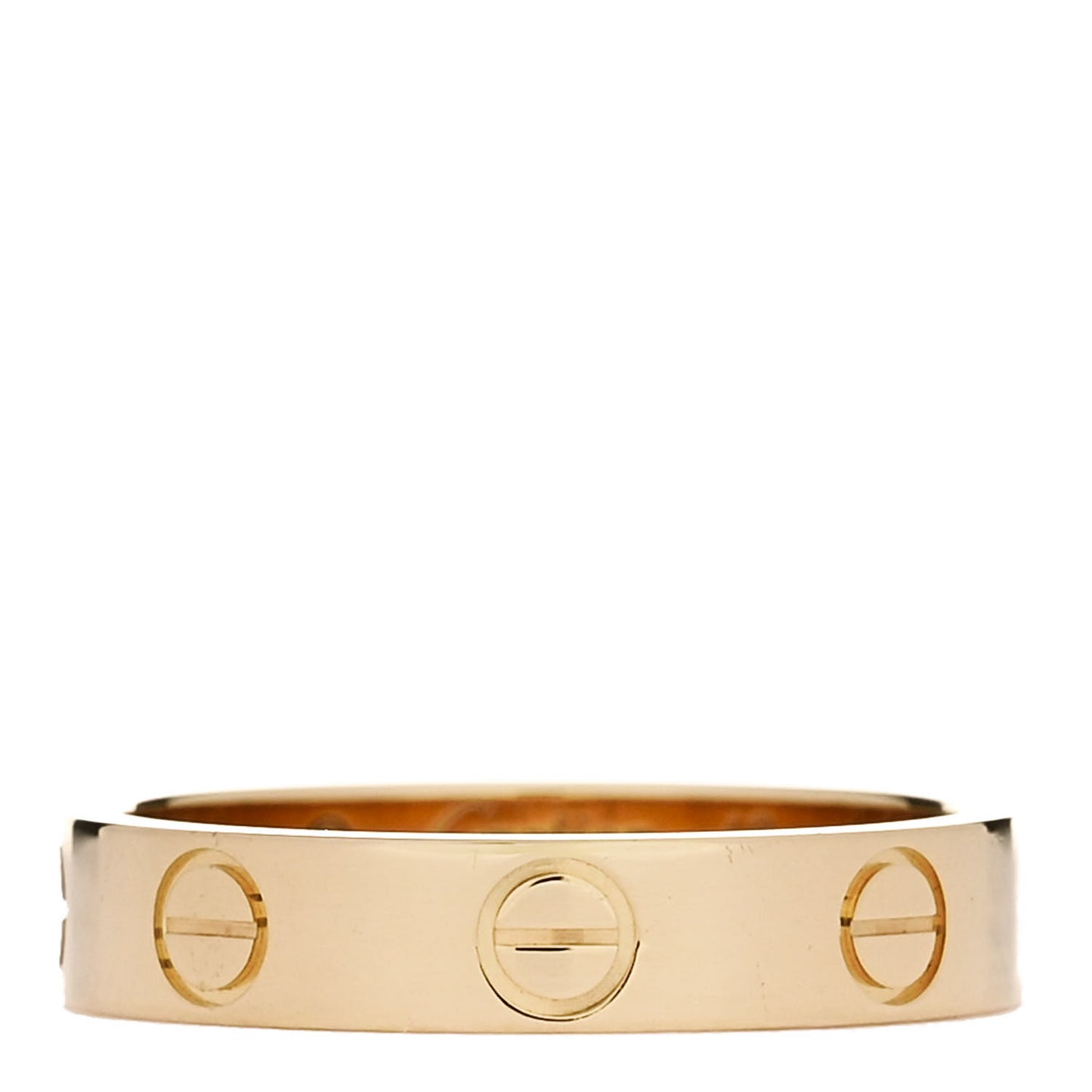 18K Yellow Gold 3.5mm LOVE Wedding Band Ring 49 5