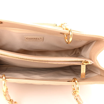 Chanel Caviar Quilted Grand Shopping Tote GST Beige Clair 7 of 11