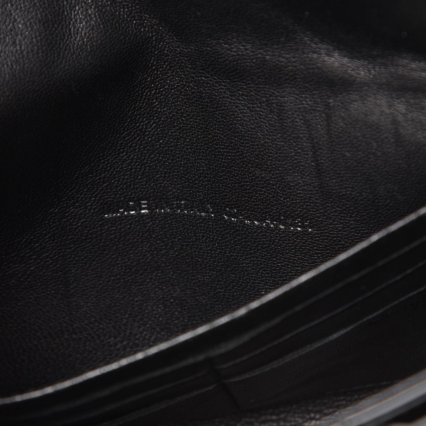 Patent Cannage Wallet on Chain Pouch Black
