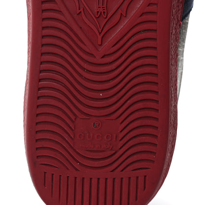 Gucci GG Supreme Monogram Ayers Mens New Ace Low-Top Sneaker 9.5 Blue Red 7 of 9