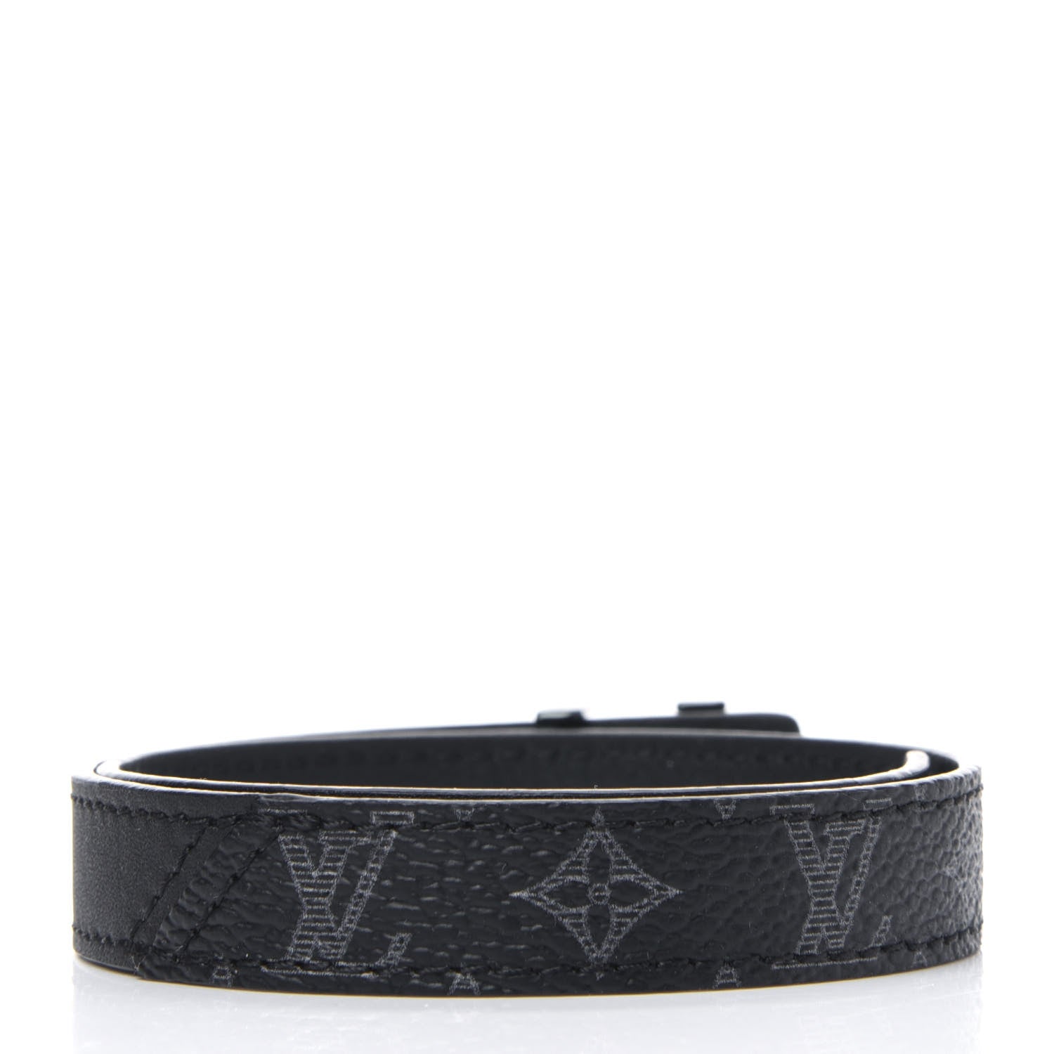 Louis Vuitton Monogram Eclipse LV Initiales Reversible Bracelet 19 2 of 3
