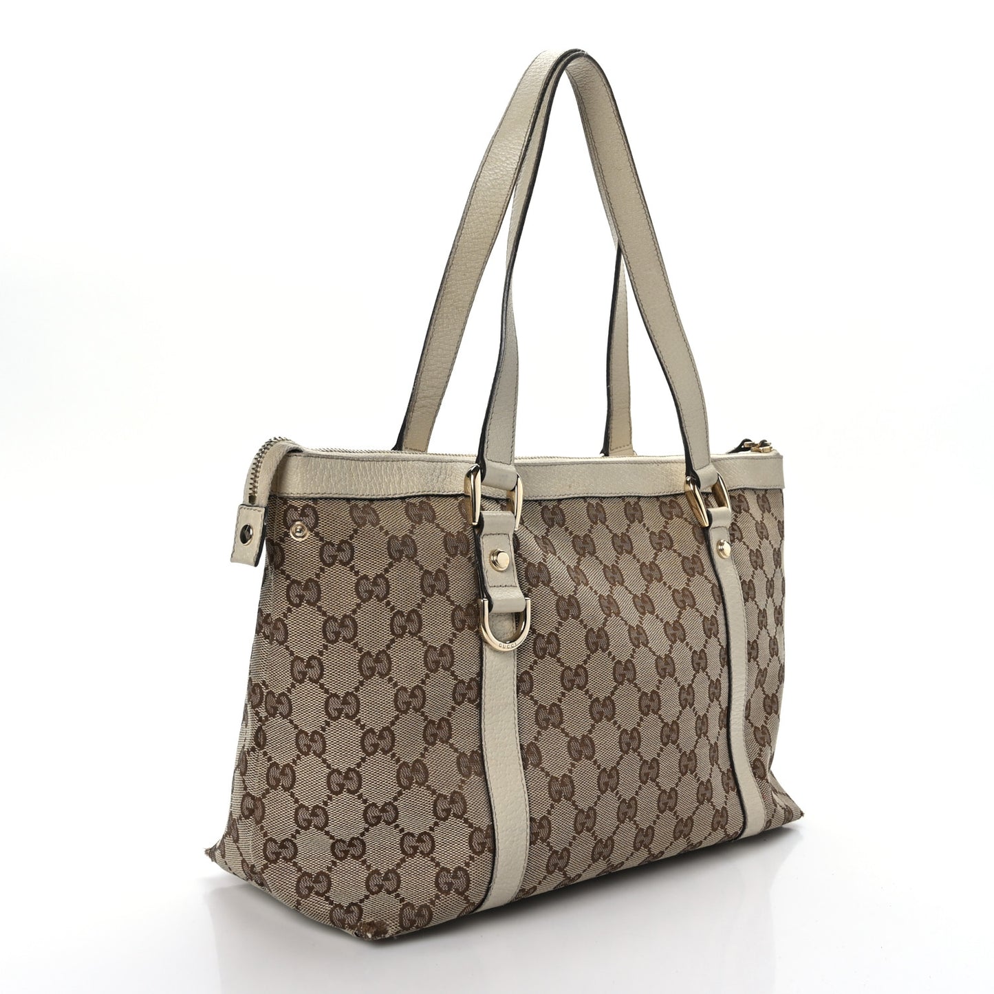 Monogram Medium Abbey Tote Off White