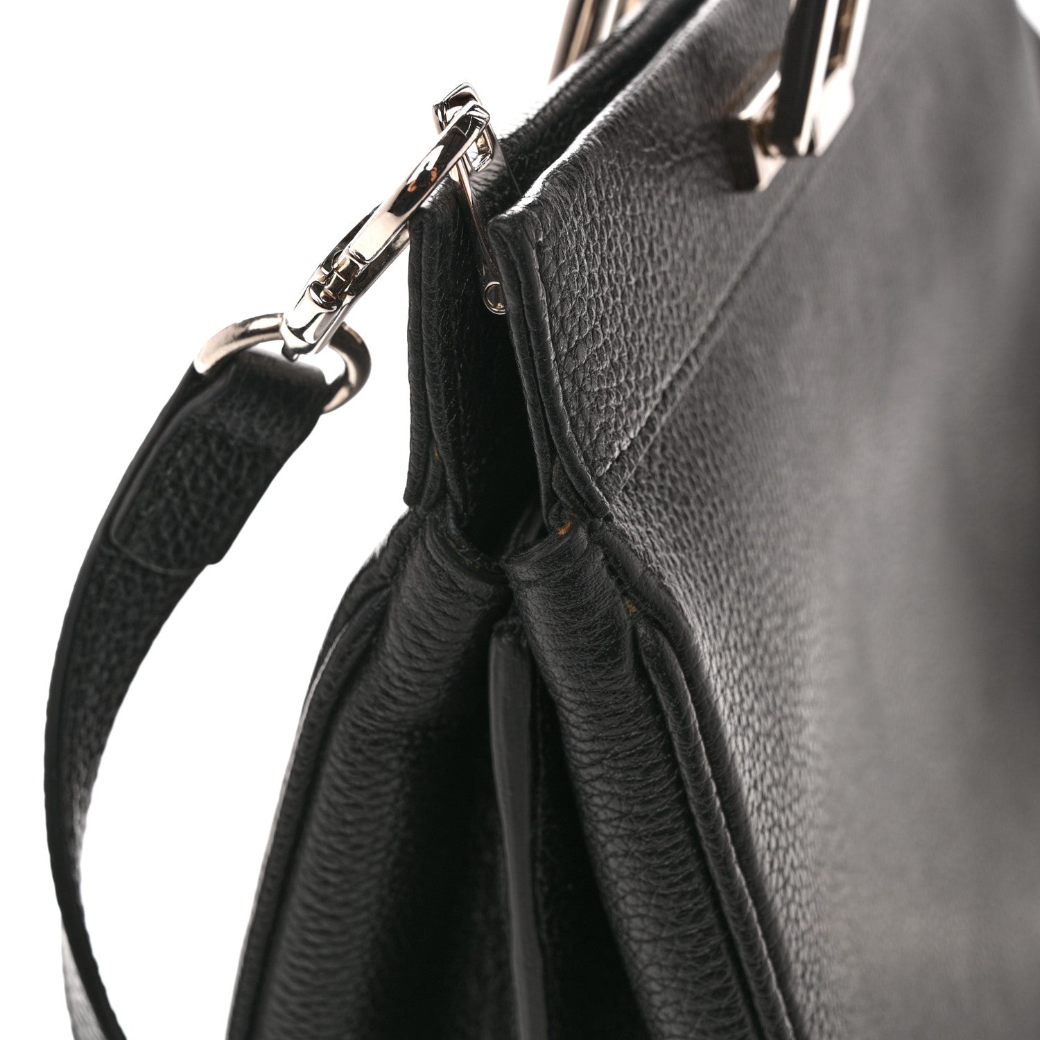 Gucci Grainy Calfskin Small Zumi Top Handle Bag Black 13 of 14