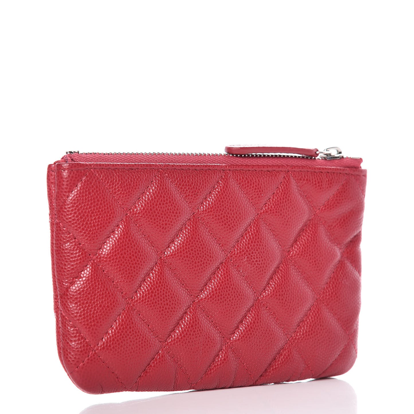 Caviar Quilted Small Cosmetic Case Pink