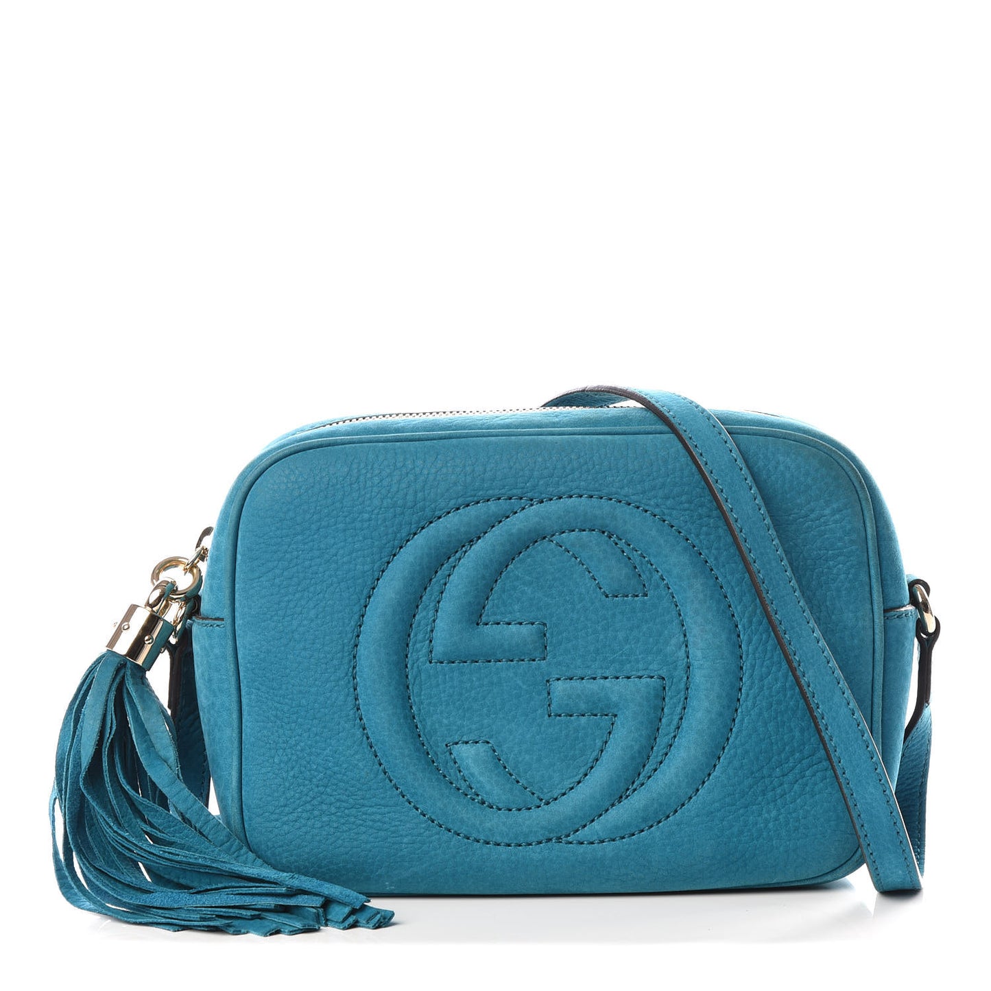 Vitello Range Small Soho Disco Bag Deep Cobalt