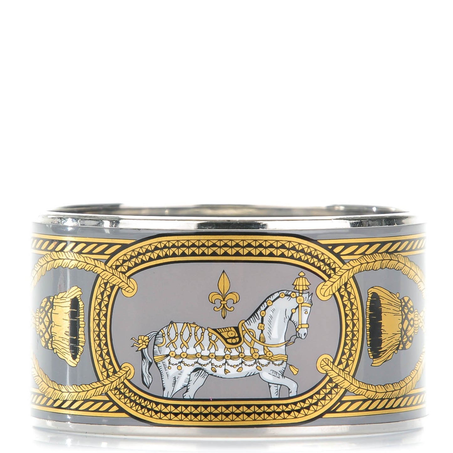 Enamel Printed Grand Apparat Extra Wide Bracelet 62