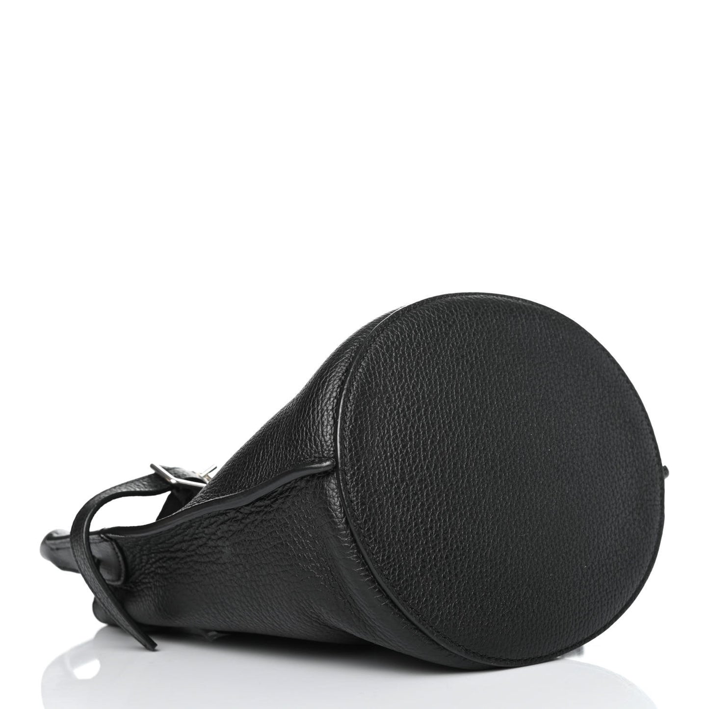 Supple Grained Calfskin Nano Big Bag Bucket Black