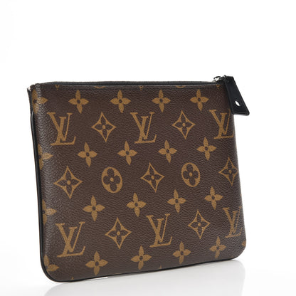 Louis Vuitton Monogram Stripes Pochette Plate PM 3 of 7