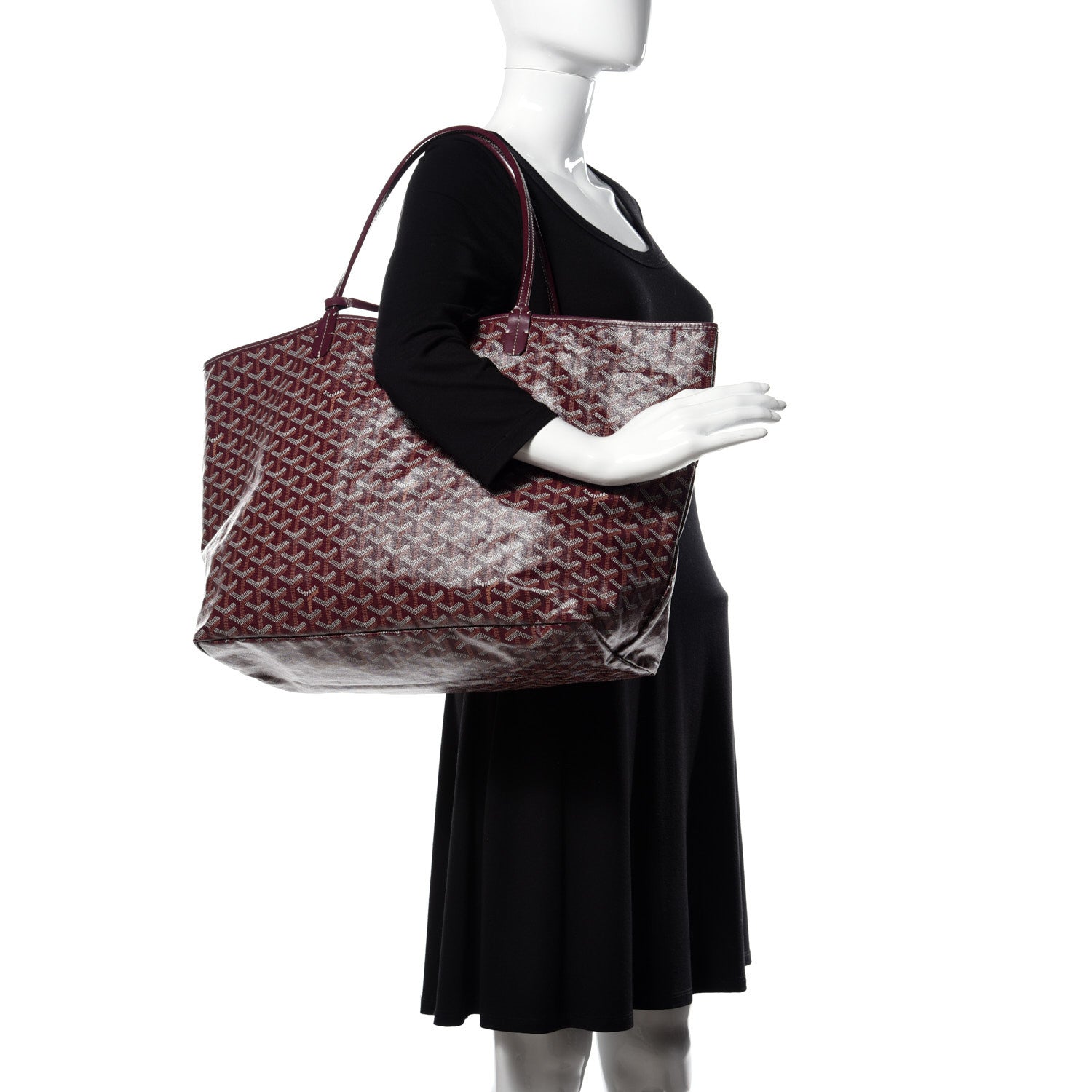 Goyard Goyardine Saint Louis GM Burgundy 2 of 8