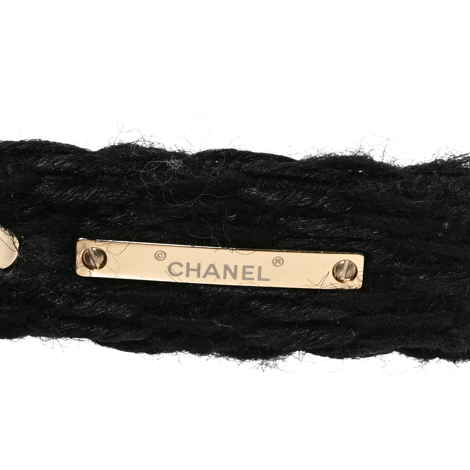 Chanel Acetate Tweed CC Cat Eye Sunglasses 71550A Black 5 of 7