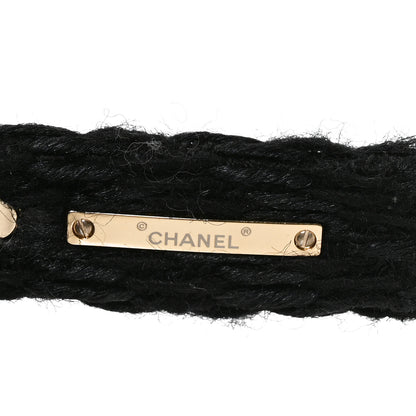 Chanel Acetate Tweed CC Cat Eye Sunglasses 71550A Black 5 of 7