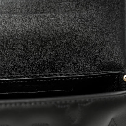 Louis Vuitton Calfskin Bubblegram Wallet On Strap Black 10 of 11