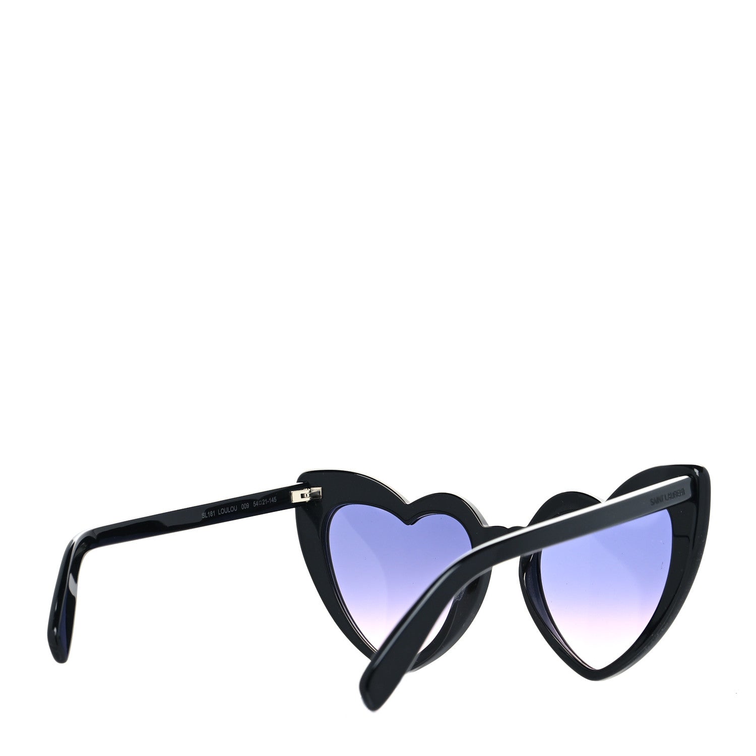 Saint Laurent Acetate Heart Frame Sunglasses Black 4 of 9