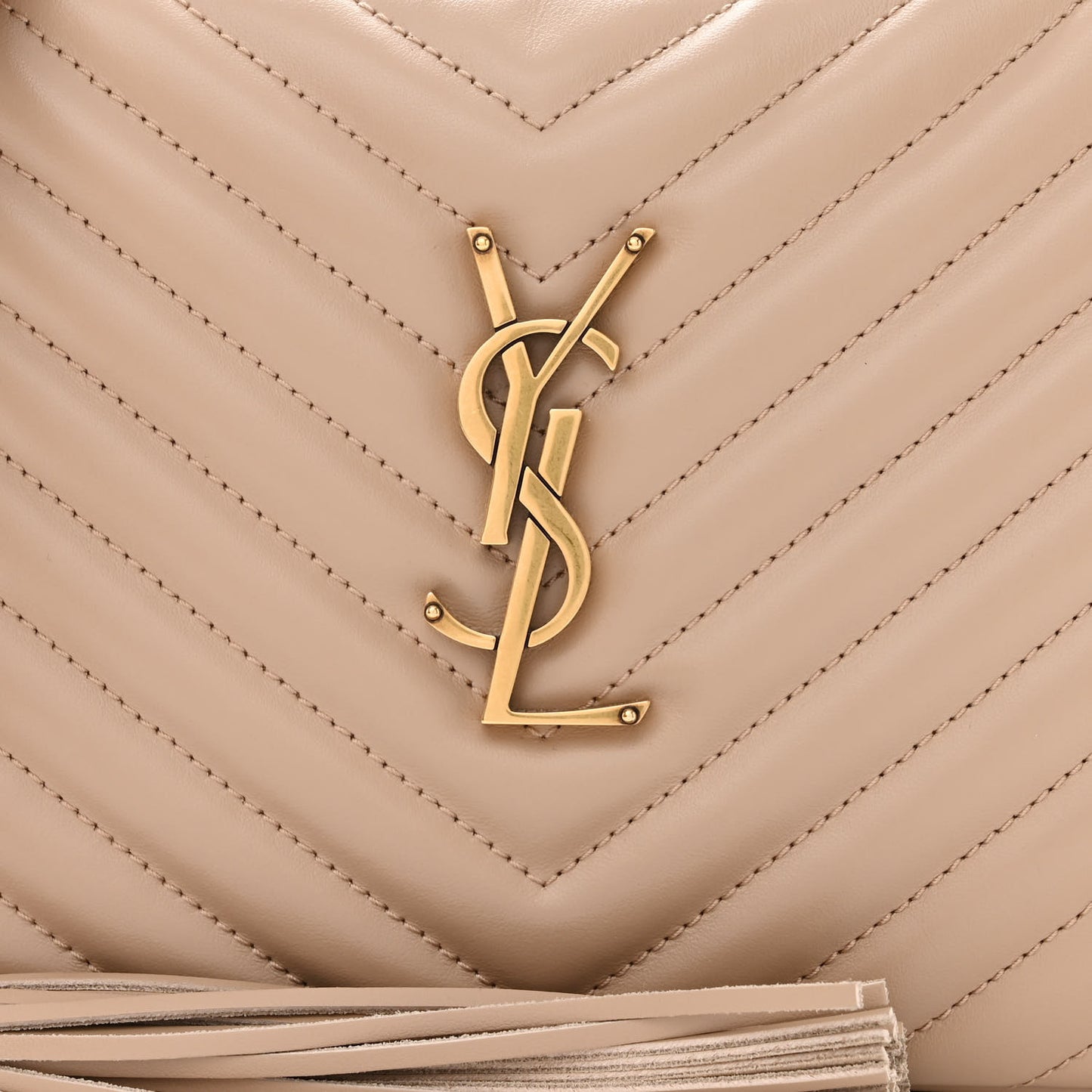Calfskin Matelasse Monogram Lou Camera Bag Dark Beige