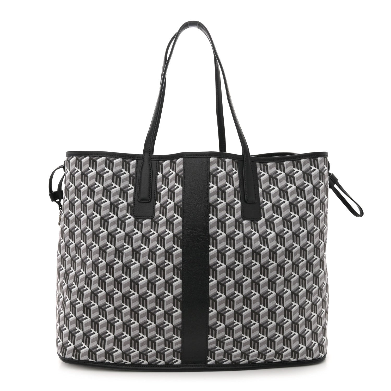 MCM Visetos Large Liz Reversible Shopper Tote Black 3 of 18