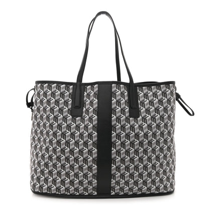 MCM Visetos Large Liz Reversible Shopper Tote Black 3 of 18