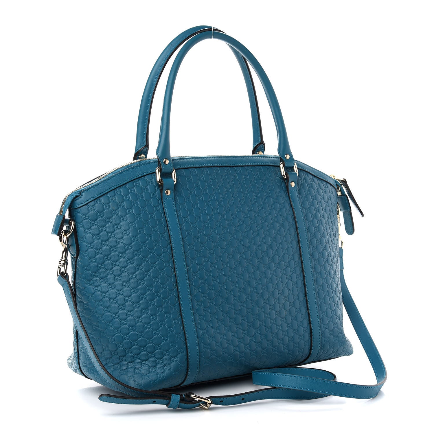 Gucci Soft Microguccissima Dome Satchel Deep Cobalt 3 of 11