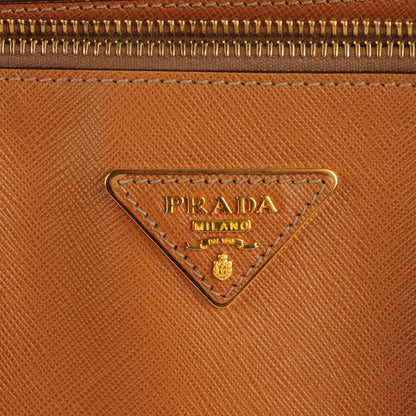 Prada Saffiano Lux Extra Large Galleria Double Zip Tote Caramel 5 of 8
