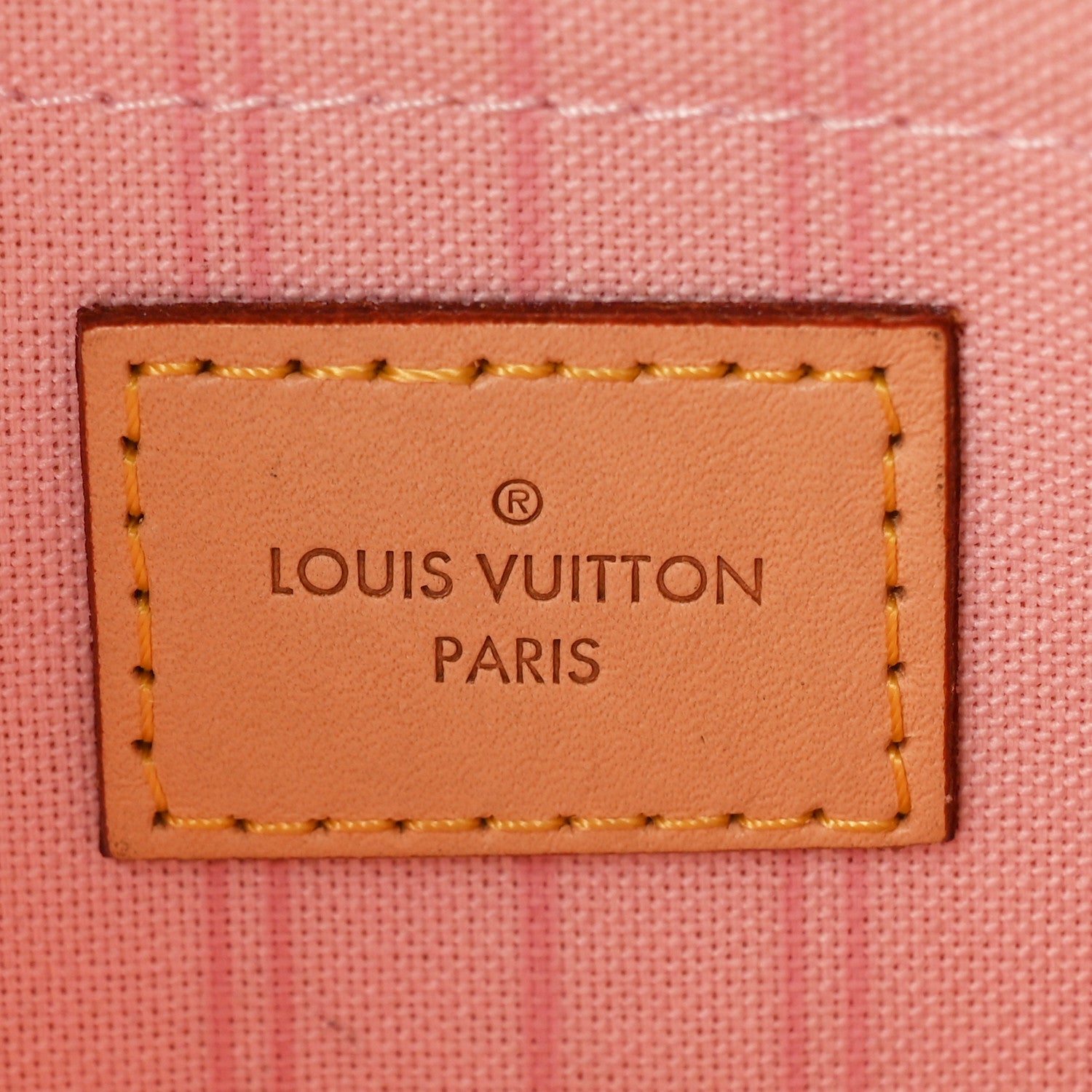 Louis Vuitton Damier Azur Neverfull MM GM Pochette Rose Ballerine 6 of 8