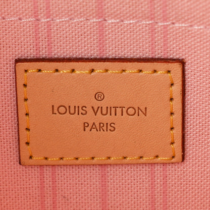 Louis Vuitton Damier Azur Neverfull MM GM Pochette Rose Ballerine 6 of 8