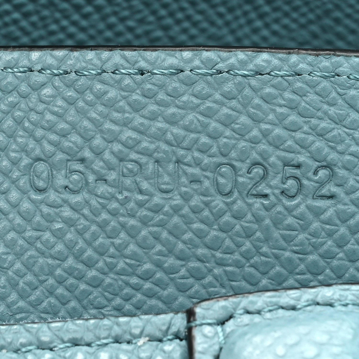 Christian Dior Grained Calfskin Saddle Bag Azure Blue 7 of 13