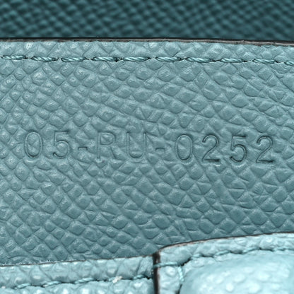 Christian Dior Grained Calfskin Saddle Bag Azure Blue 7 of 13