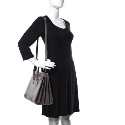 Saint Laurent Grained Calfskin Small Sac De Jour Dark Anthracite 2 of 10