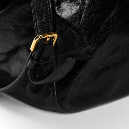 Prada Vitello Shine Tote Black 13 of 15