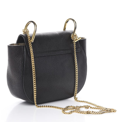 Chloe Grained Lambskin Mini Drew Shoulder Bag Black 2 of 8