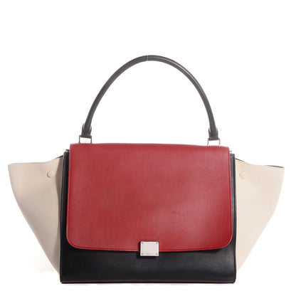 Celine Calfskin Large Tri-Color Trapeze 1 of 8