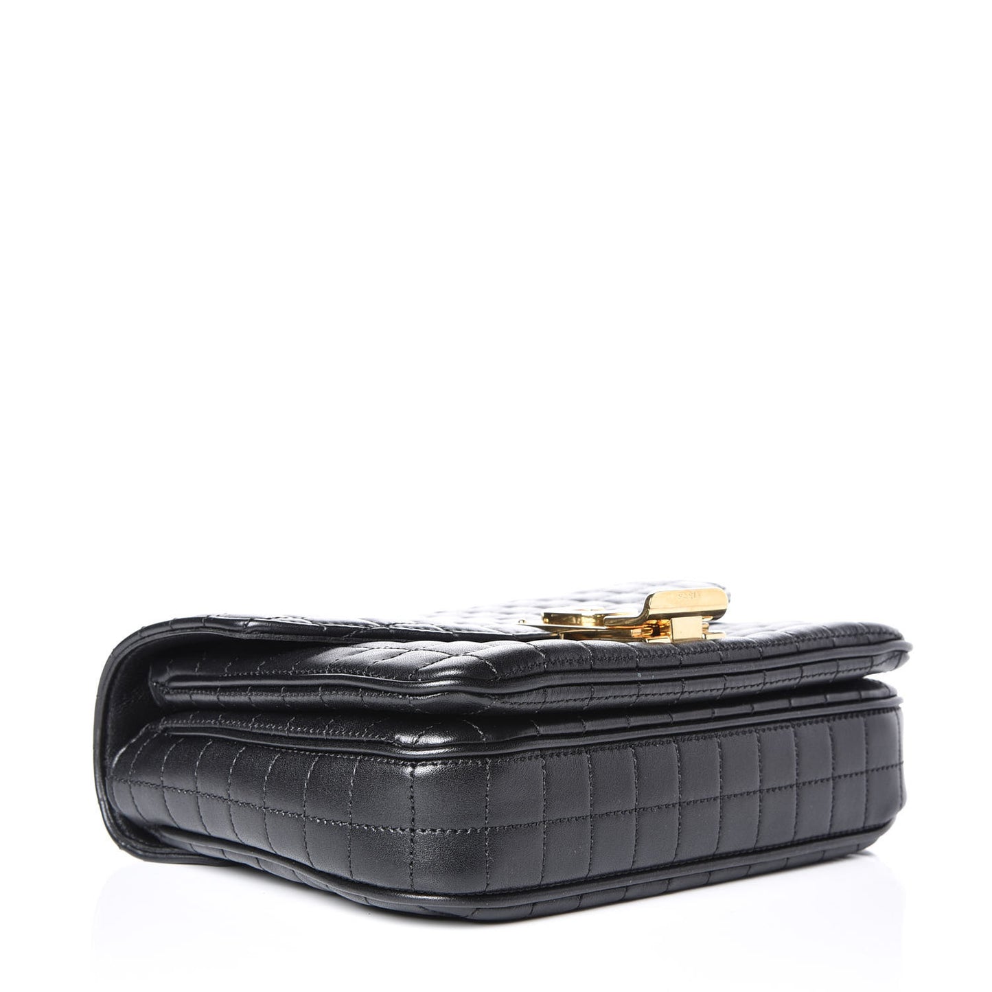 Calfskin Quilted Medium C Bag Black