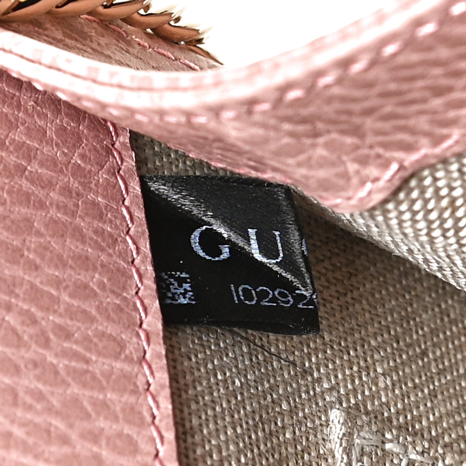 Gucci Dollar Calfskin Small Interlocking G Shoulder Bag Soft Pink 7 of 10