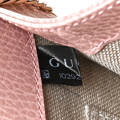 Gucci Dollar Calfskin Small Interlocking G Shoulder Bag Soft Pink 7 of 10