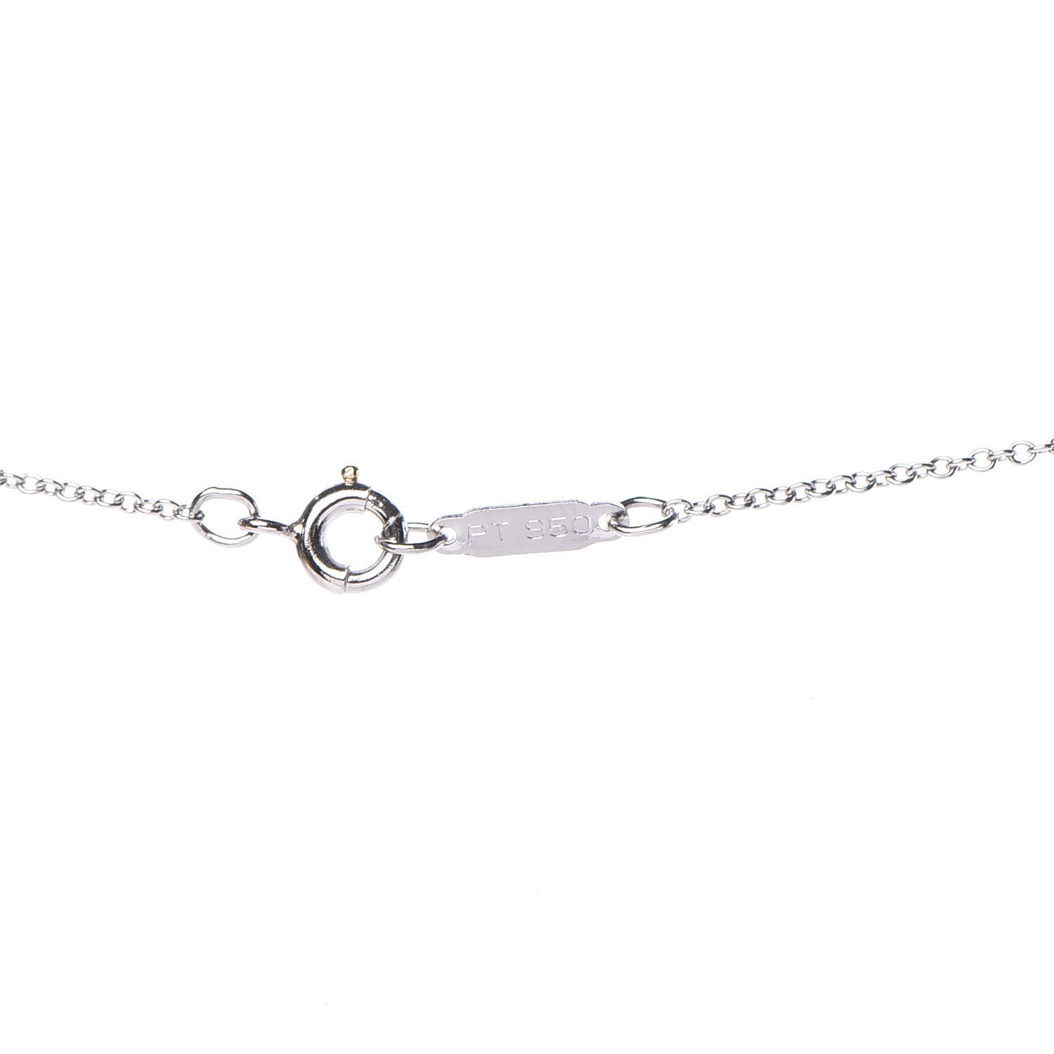 Tiffany Platinum Diamond Cross Stitch Pendant Necklace 6 of 6