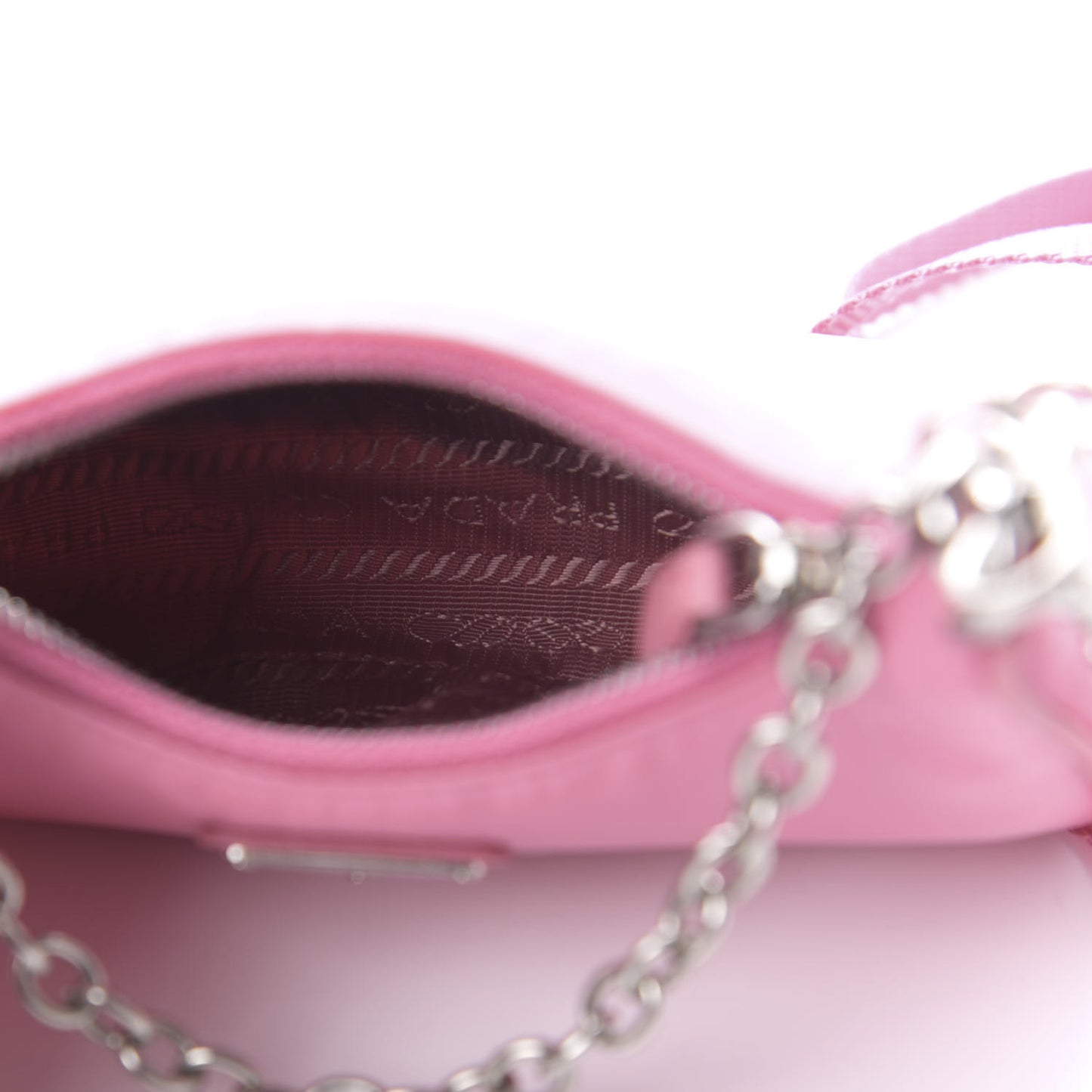 Tessuto Nylon Saffiano Mini Re-Edition 2000 Shoulder Bag Begonia