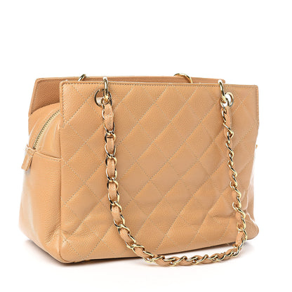 Chanel Caviar Quilted Petit Timeless Tote PTT Beige 3 of 17