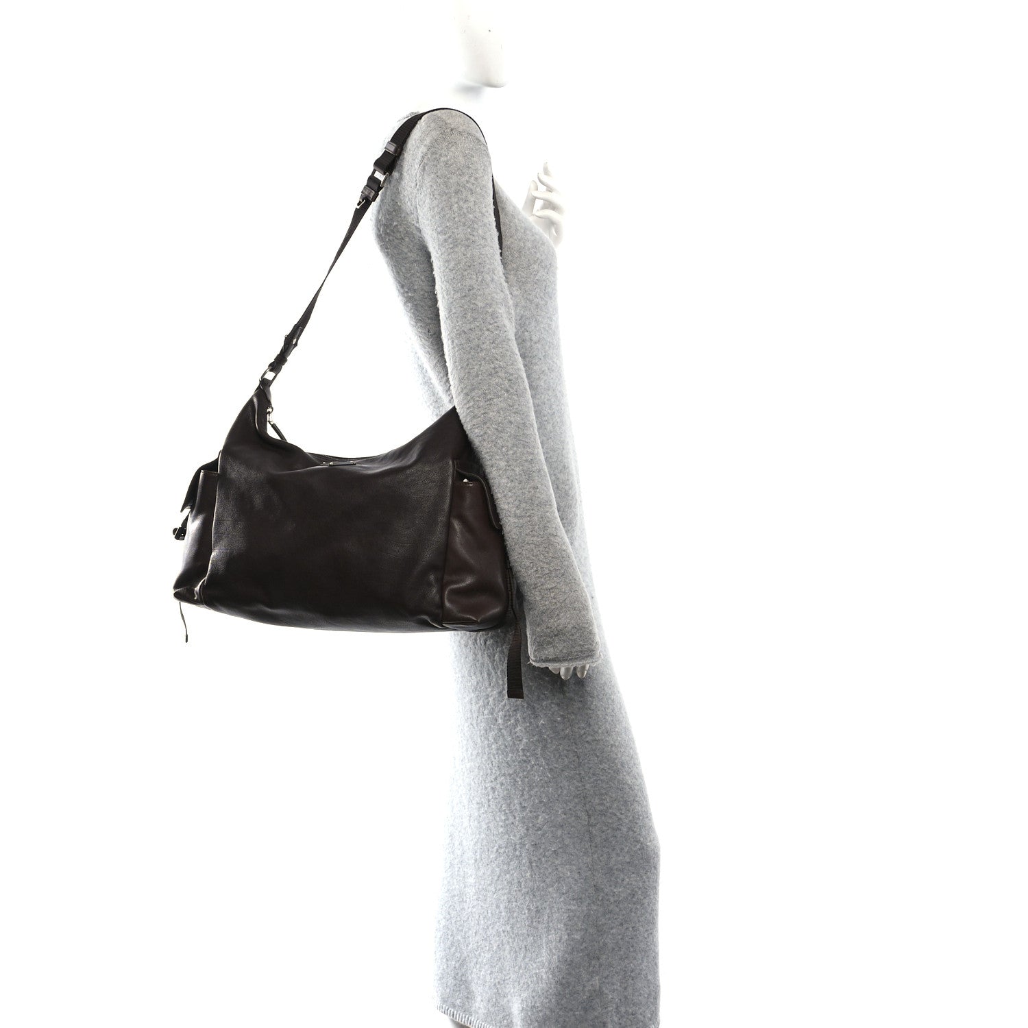 Prada Nappa Explore Shoulder Bag Coffee 2 of 9